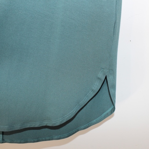 EILEEN FISHER Oversized Green Blue Casual Dress Tunic Lagenlook XXS - Picture 4 of 8